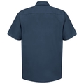 Workwear Outfitters Men's Short Sleeve Indust. Work Shirt Navy, Large SP24NV-SS-L